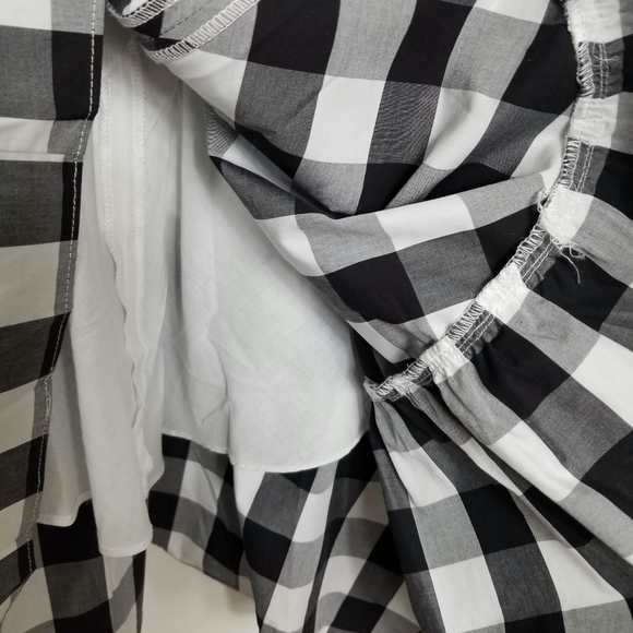 J Crew Faux Wrap Gingham Poplin Midi Dress Size 10 - Picture 8 of 10